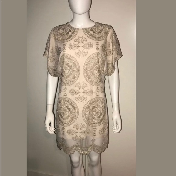 JENS PIRATE BOOTY Sun T gold natural mandala dress - Picture 6 of 7